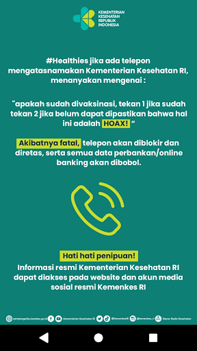 Story Instagram @Kemenkes_RI
